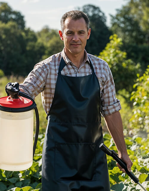 Professional LawnSpark team member providing lawn care and landscaping services