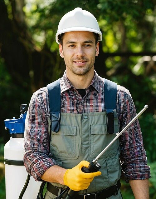 LawnSpark professional lawn care team working together on lawn maintenance and landscaping services
